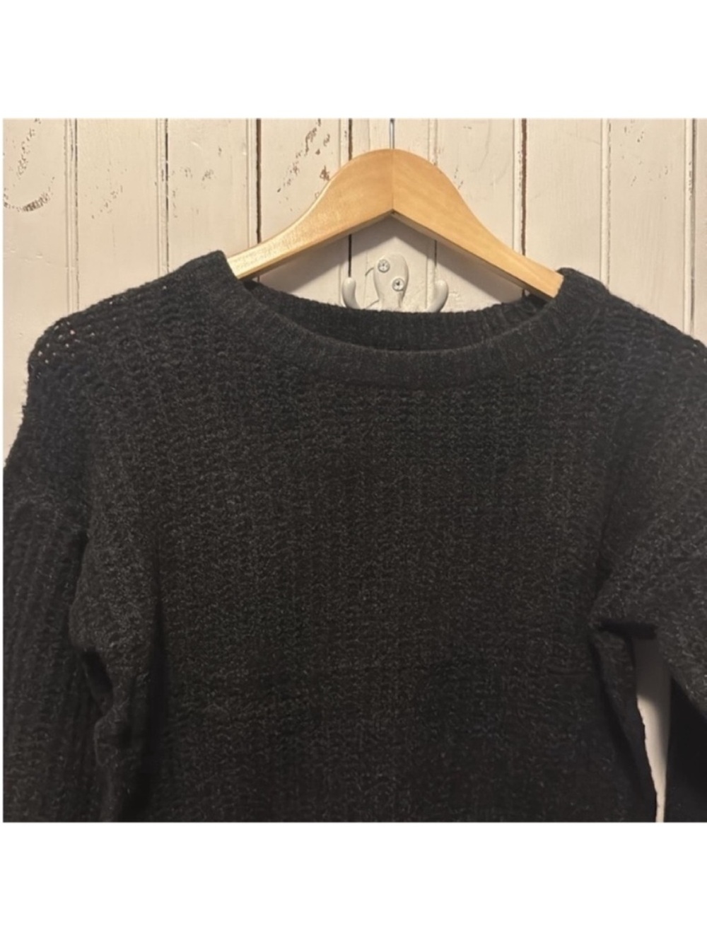 Zara Crewneck Sweater Black Size M - Picture 4 of 7